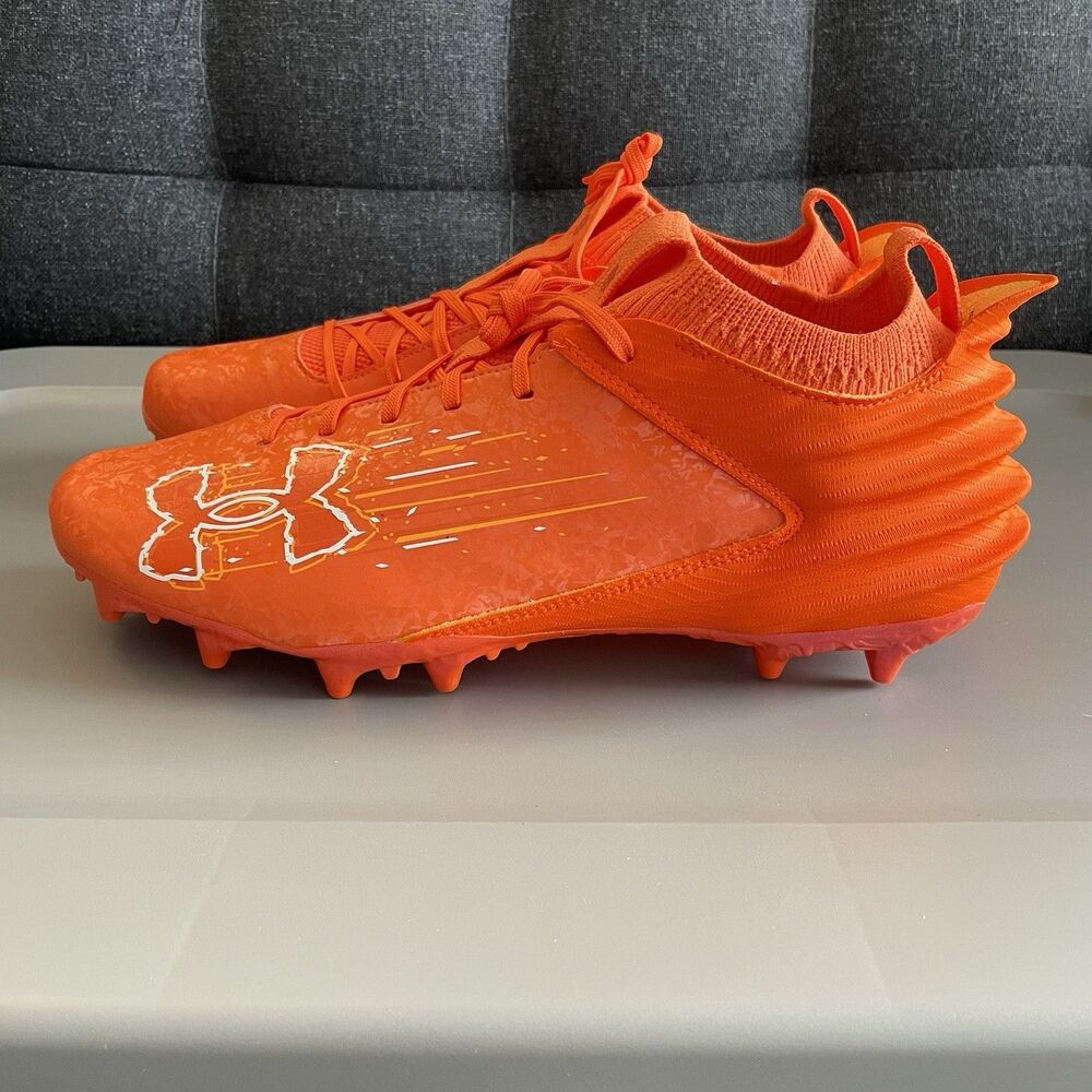 Under Armour Blur 2 MC Suede Orange Football Cleats 3027978-800 Men’s Size 13.5